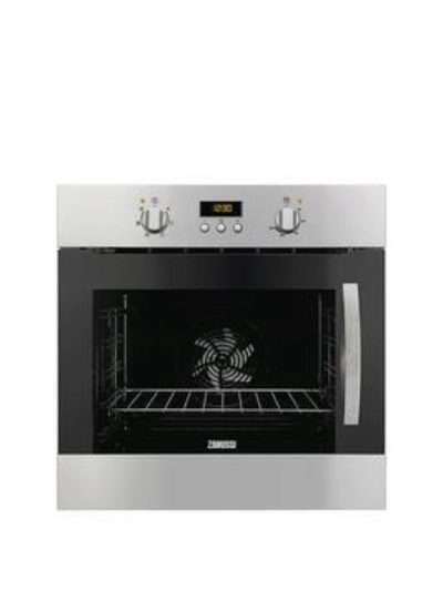 Zanussi Zoa35525Xk 60 Cm Built-In Single Electric Oven - Stainless Steel